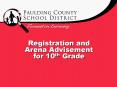Registration and Arena Advisement for 10th Grade PowerPoint PPT Presentation