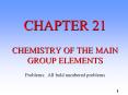 CHEMISTRY OF THE MAIN GROUP ELEMENTS PowerPoint PPT Presentation