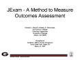 JExam - A Method to Measure Outcomes Assessment PowerPoint PPT Presentation