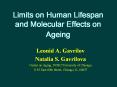 Limits on Human Lifespan and Molecular Effects on Ageing PowerPoint PPT Presentation