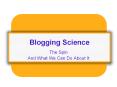 Blogging Science PowerPoint PPT Presentation
