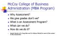 McCoy College of Business Administration (MBA Program) PowerPoint PPT Presentation