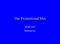 The Promotional Mix