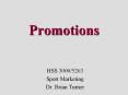 Promotions PowerPoint PPT Presentation
