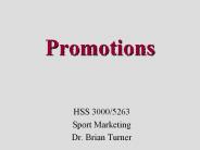 Promotions