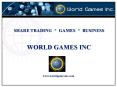 World Games Inc PowerPoint PPT Presentation