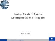 Mutual Funds in Russia: