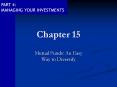 Mutual Funds: An Easy Way to Diversify PowerPoint PPT Presentation