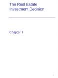 The Real Estate Investment Decision PowerPoint PPT Presentation