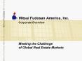 Mitsui Fudosan America, Inc. PowerPoint PPT Presentation