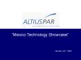 Mexico Technology Showcase PowerPoint PPT Presentation