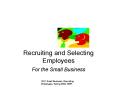 Recruiting and Selecting Employees PowerPoint PPT Presentation