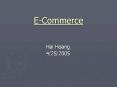 E-Commerce PowerPoint PPT Presentation