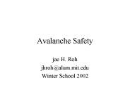 Avalanche Safety