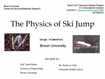 The Physics of Ski Jump