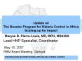 Update on The Booster Program for Malaria Control in Africa Scaling-up for Impact PowerPoint PPT Presentation