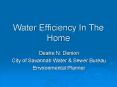 Water Efficiency In The Home PowerPoint PPT Presentation