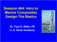 Session 404: Intro to Marine Composites Design-The Basics PowerPoint PPT Presentation