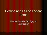 Decline and Fall of Ancient Rome