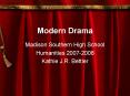 Modern Drama PowerPoint PPT Presentation