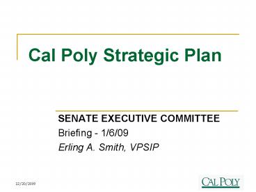 Cal Poly Strategic Plan
