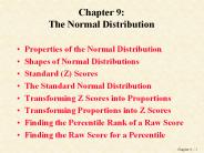 Chapter 9: The Normal Distribution