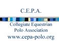 C.E.P.A.  Collegiate Equestrian Polo Association www.cepa-polo.org PowerPoint PPT Presentation
