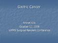 Gastric Cancer PowerPoint PPT Presentation