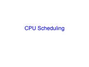 CPU Scheduling