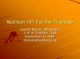 Nutrition 101 For the Triathlete PowerPoint PPT Presentation