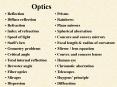 Optics PowerPoint PPT Presentation