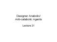 Designer Anabolic/ Anti-catabolic Agents PowerPoint PPT Presentation