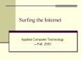Surfing the Internet PowerPoint PPT Presentation