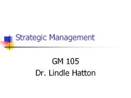 Strategic Management
