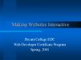 Making Websites Interactive PowerPoint PPT Presentation