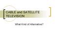 CABLE and SATELLITE TELEVISION PowerPoint PPT Presentation