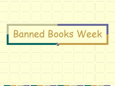Banned Books Week