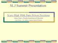 SLJ Summit Presentation PowerPoint PPT Presentation
