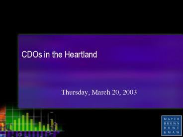CDOs in the Heartland