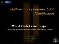 Mathematics of Forensic DNA Identification PowerPoint PPT Presentation
