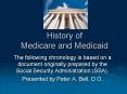 History of Medicare and Medicaid PowerPoint PPT Presentation