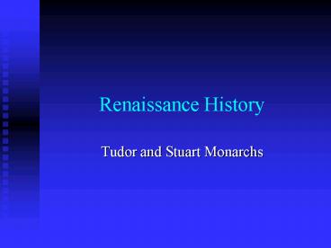 Renaissance History