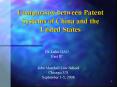 Comparison between Patent Systems of China and the United States