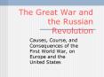The Great War and the Russian Revolution PowerPoint PPT Presentation