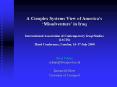 A Complex Systems View of America PowerPoint PPT Presentation