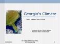 Georgia's Climate PowerPoint PPT Presentation