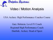 Video / Motion Analysis