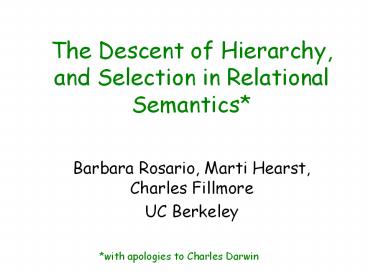 The%20Descent%20of%20Hierarchy,%20and%20Selection%20in%20Relational%20Semantics*