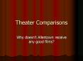Theater Comparisons PowerPoint PPT Presentation