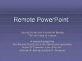 Remote%20PowerPoint PowerPoint PPT Presentation